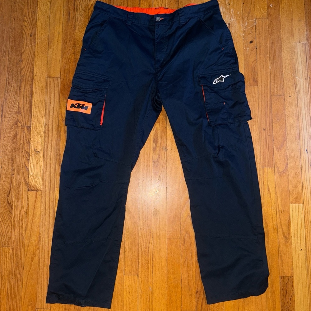 Alpinestars Black and Orange Cargo Pants